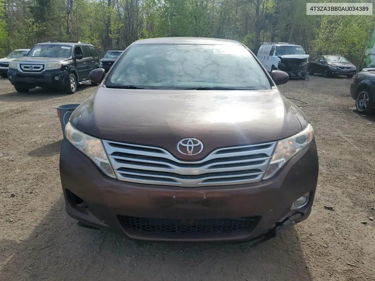 2010 Toyota Venza VIN: 4T3ZA3BB0AU034389 Lot: 55451075