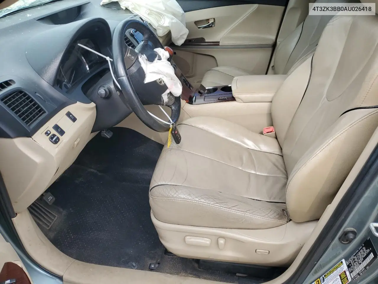 2010 Toyota Venza VIN: 4T3ZK3BB0AU026418 Lot: 56361575