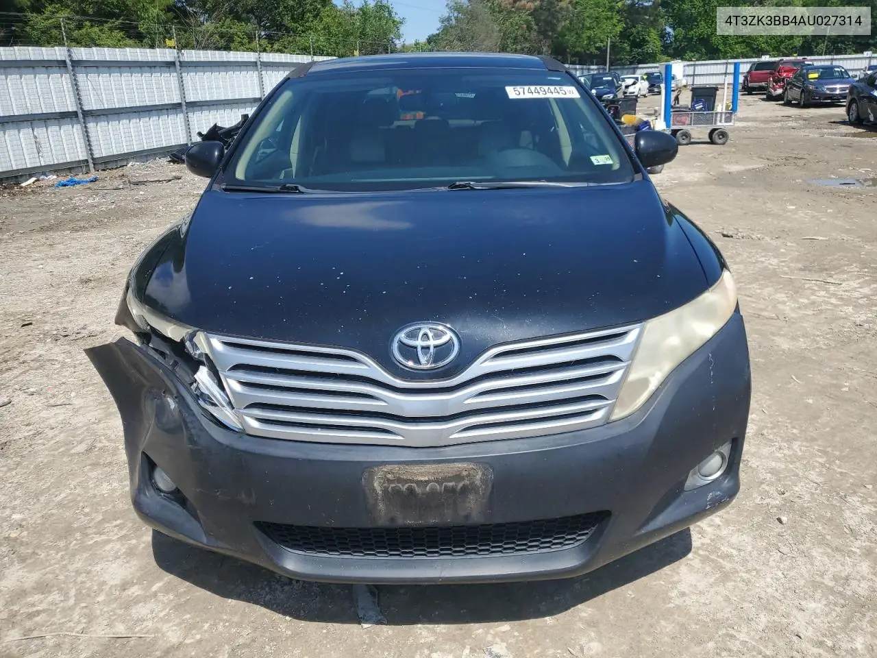 2010 Toyota Venza VIN: 4T3ZK3BB4AU027314 Lot: 57449445
