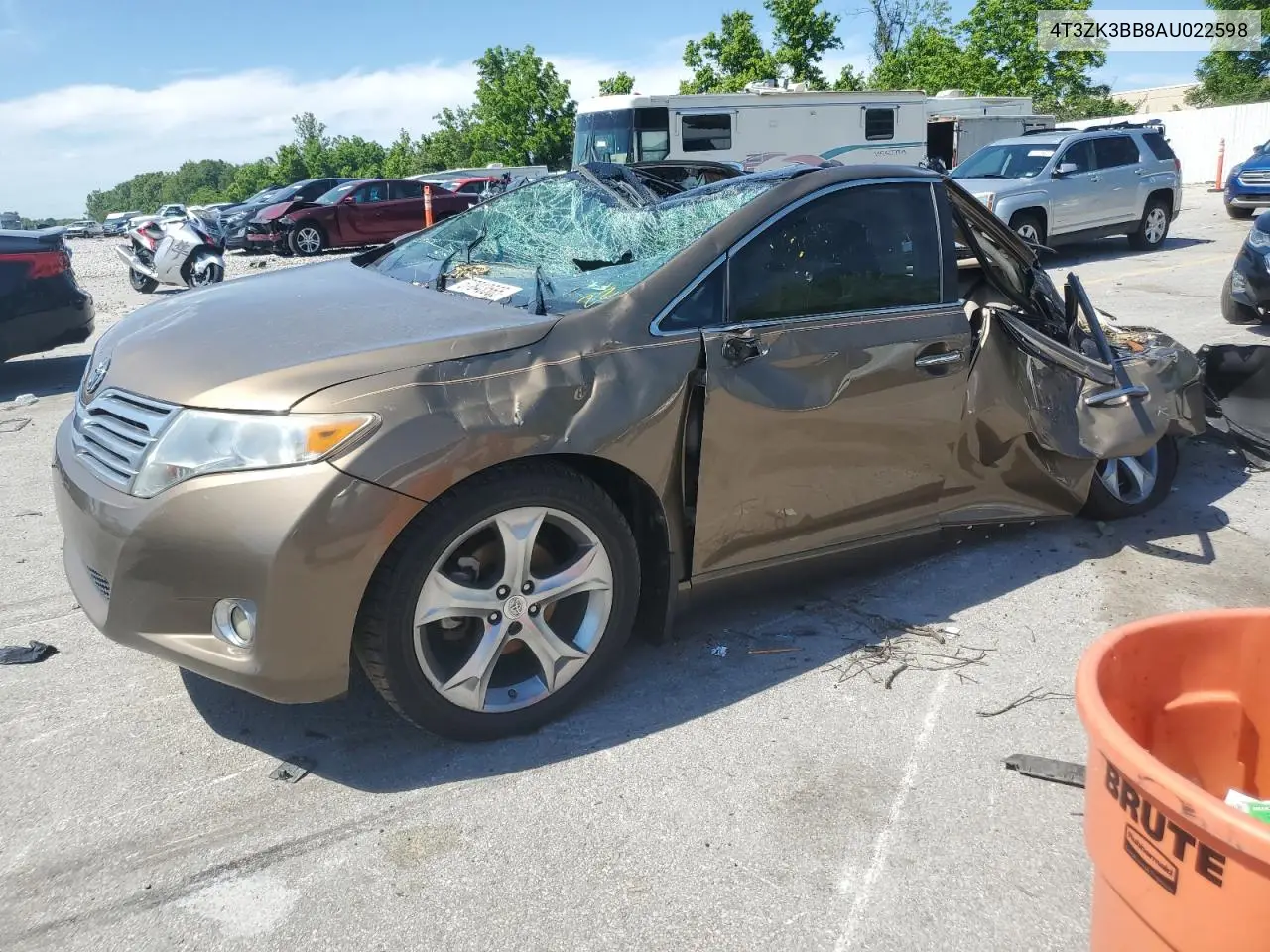 2010 Toyota Venza VIN: 4T3ZK3BB8AU022598 Lot: 57843565