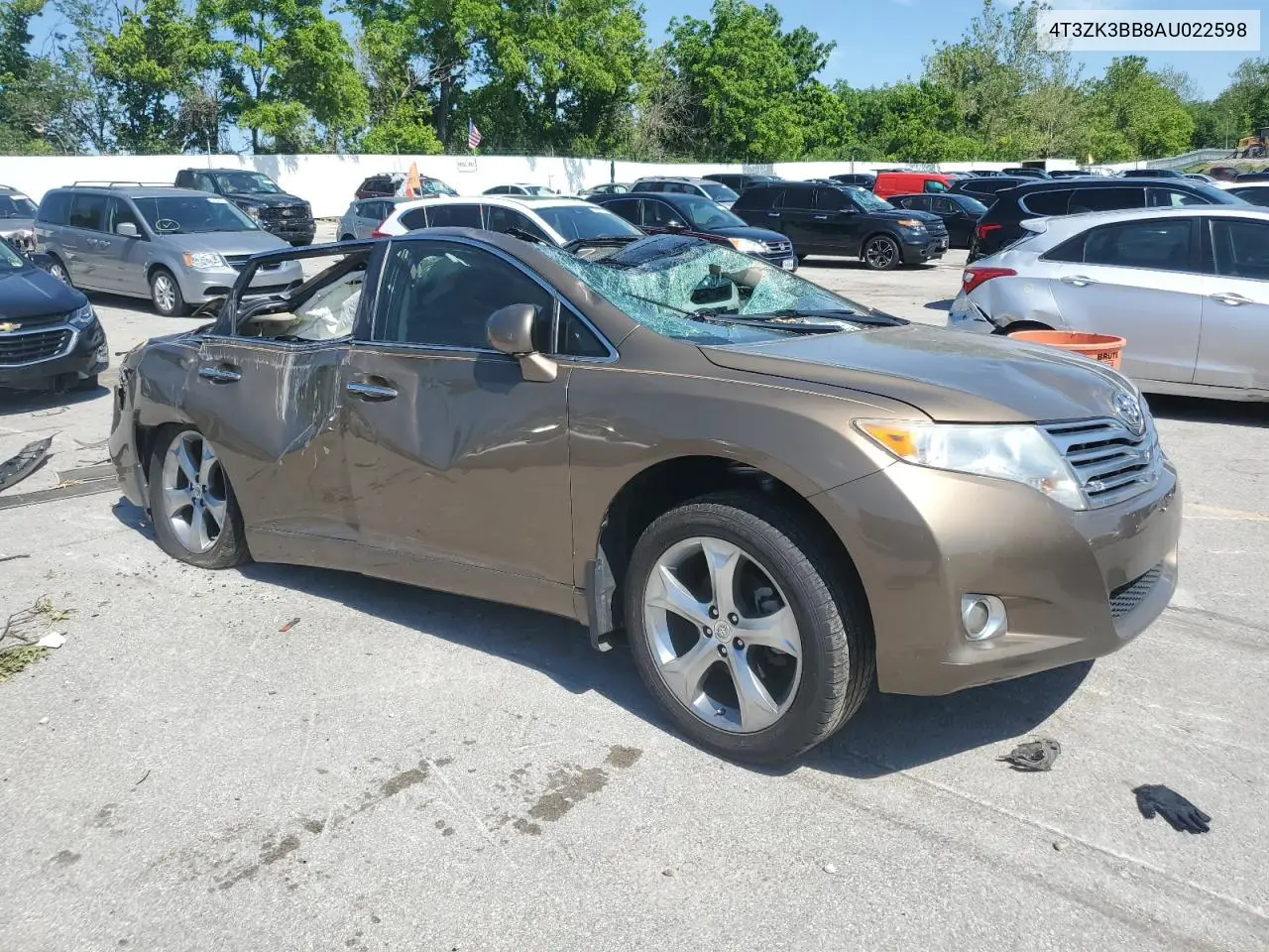 2010 Toyota Venza VIN: 4T3ZK3BB8AU022598 Lot: 57843565