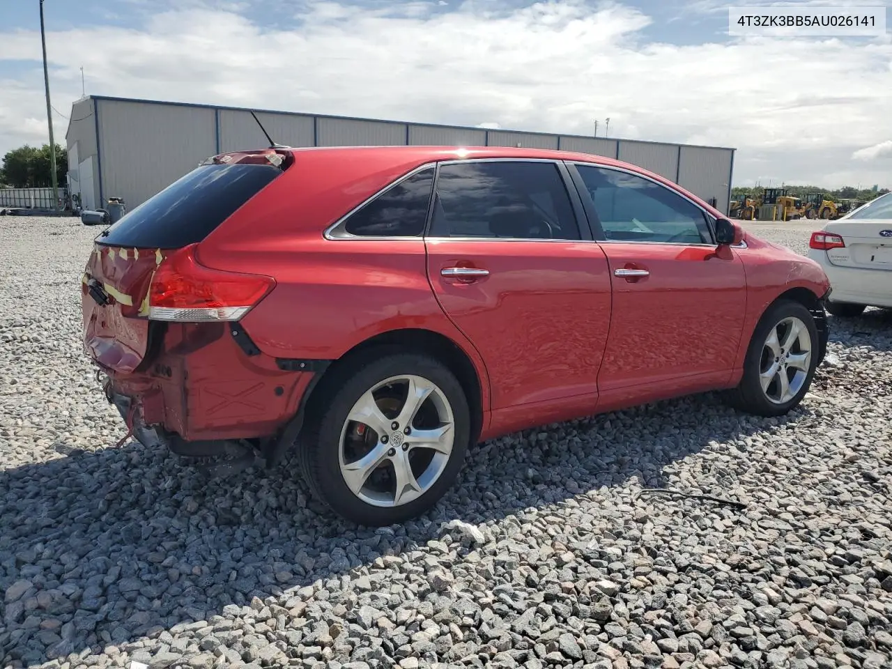 2010 Toyota Venza VIN: 4T3ZK3BB5AU026141 Lot: 62327065