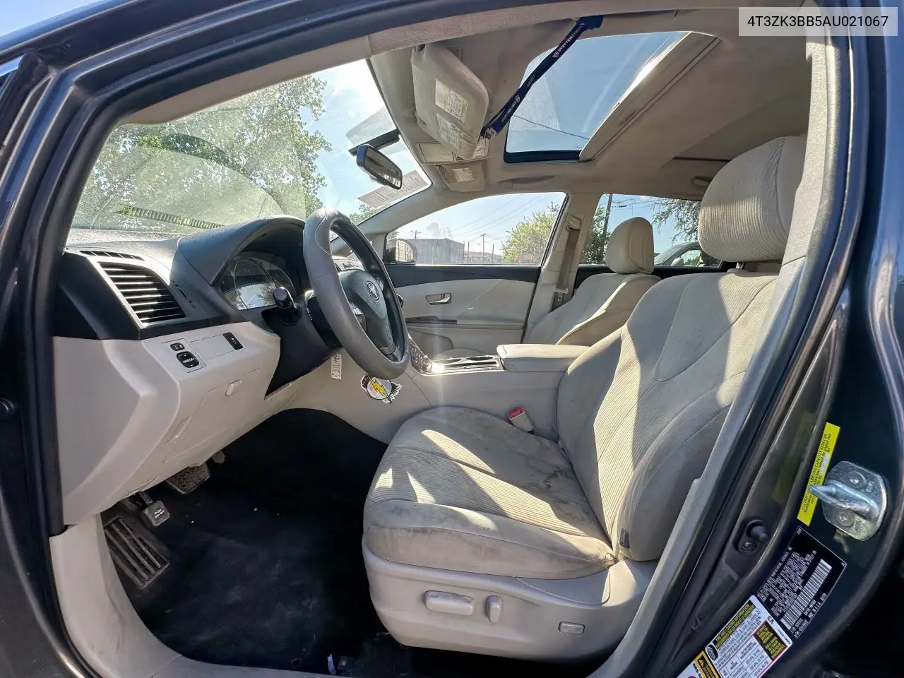 2010 Toyota Venza VIN: 4T3ZK3BB5AU021067 Lot: 62967925