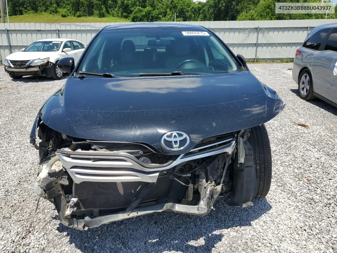 2011 Toyota Venza VIN: 4T3ZK3BB8BU043937 Lot: 56055215