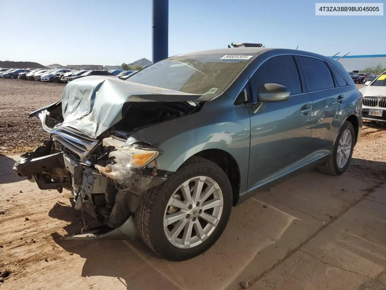 2011 Toyota Venza VIN: 4T3ZA3BB9BU045005 Lot: 56605305
