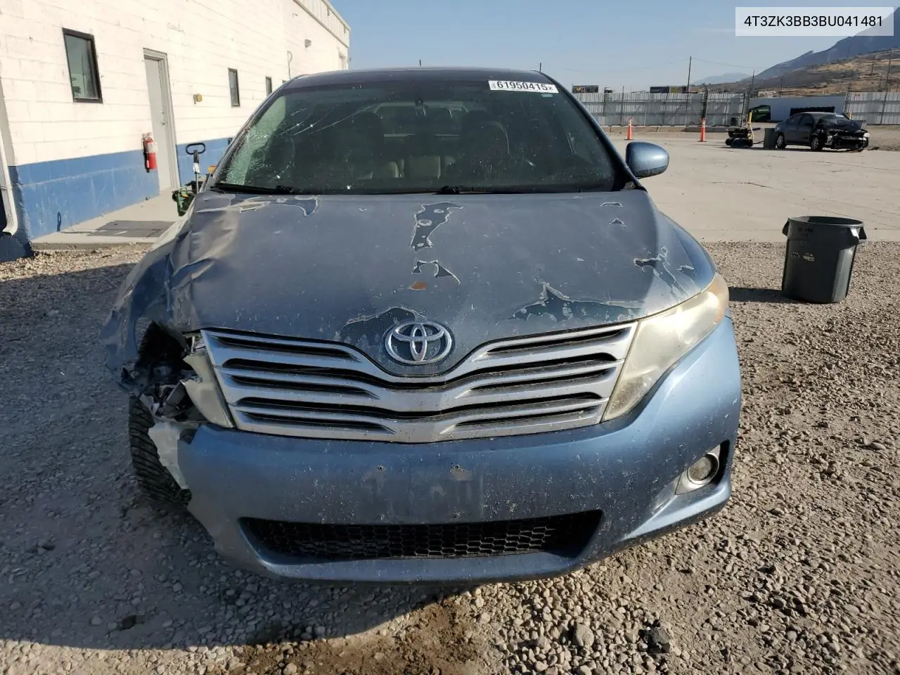 2011 Toyota Venza VIN: 4T3ZK3BB3BU041481 Lot: 61950415