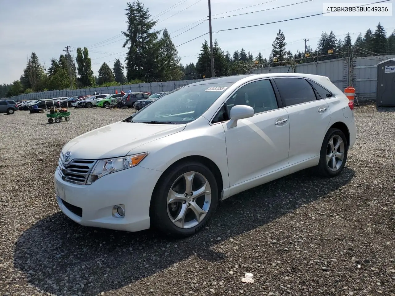 2011 Toyota Venza VIN: 4T3BK3BB5BU049356 Lot: 62031235