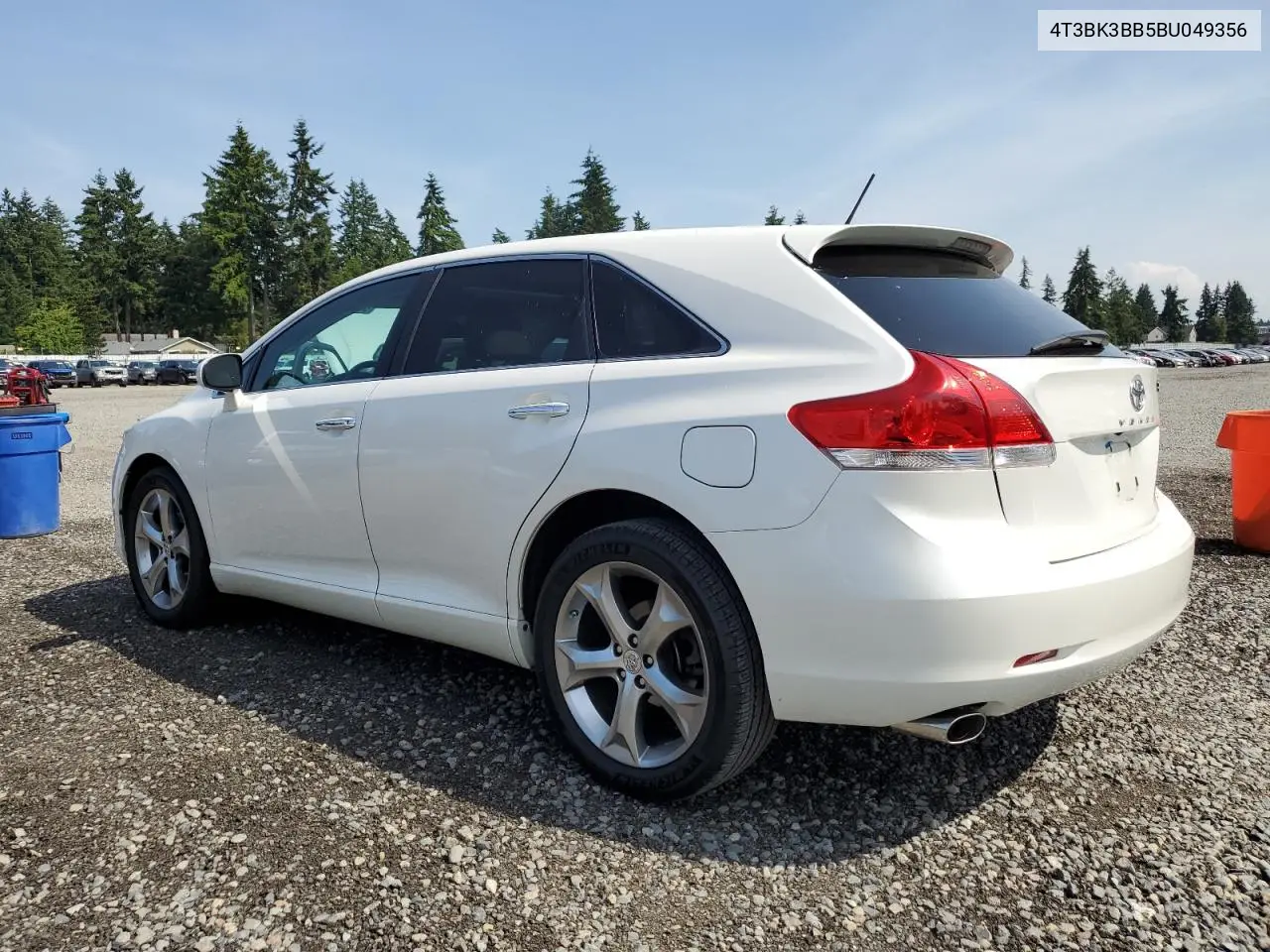 2011 Toyota Venza VIN: 4T3BK3BB5BU049356 Lot: 62031235