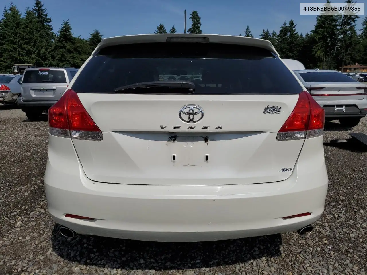 2011 Toyota Venza VIN: 4T3BK3BB5BU049356 Lot: 62031235