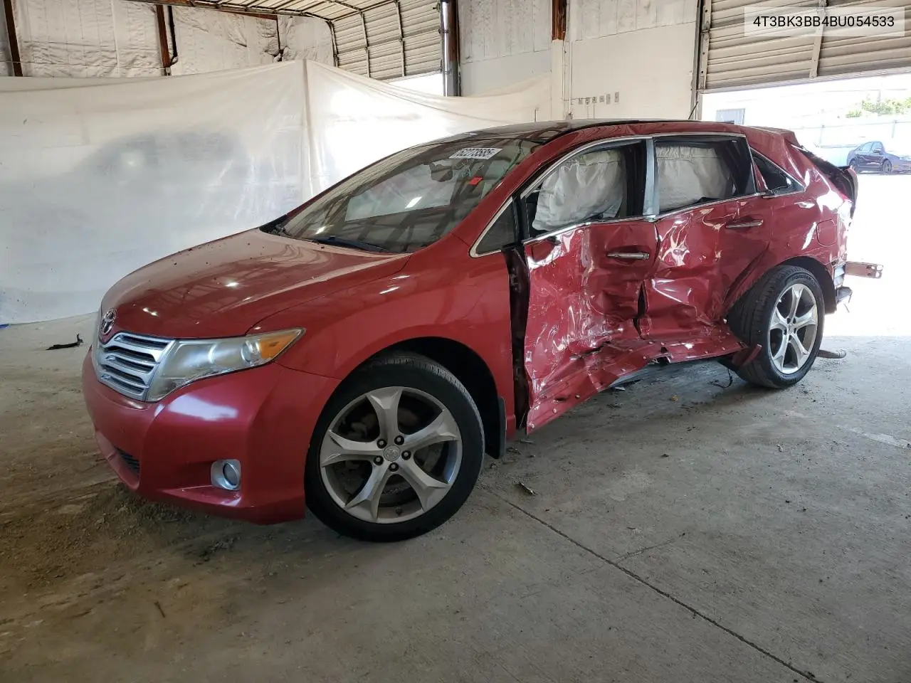 2011 Toyota Venza VIN: 4T3BK3BB4BU054533 Lot: 62273585