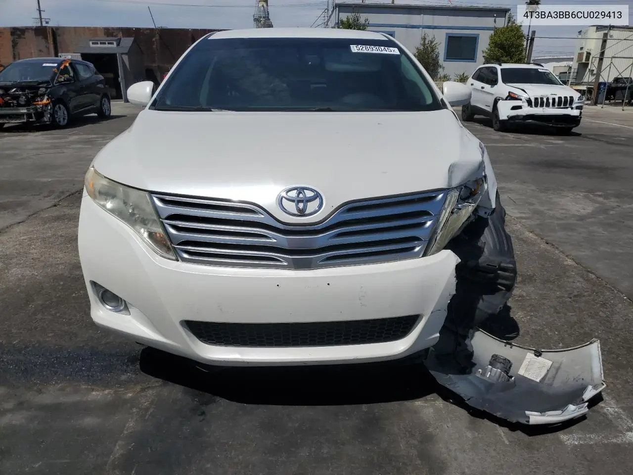 2012 Toyota Venza Le VIN: 4T3BA3BB6CU029413 Lot: 52893045