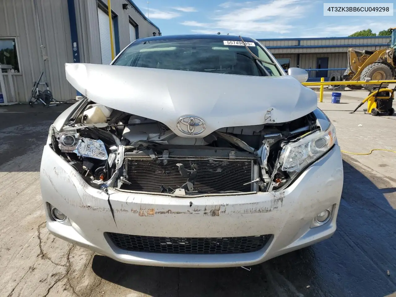 2012 Toyota Venza Le VIN: 4T3ZK3BB6CU049298 Lot: 55749045