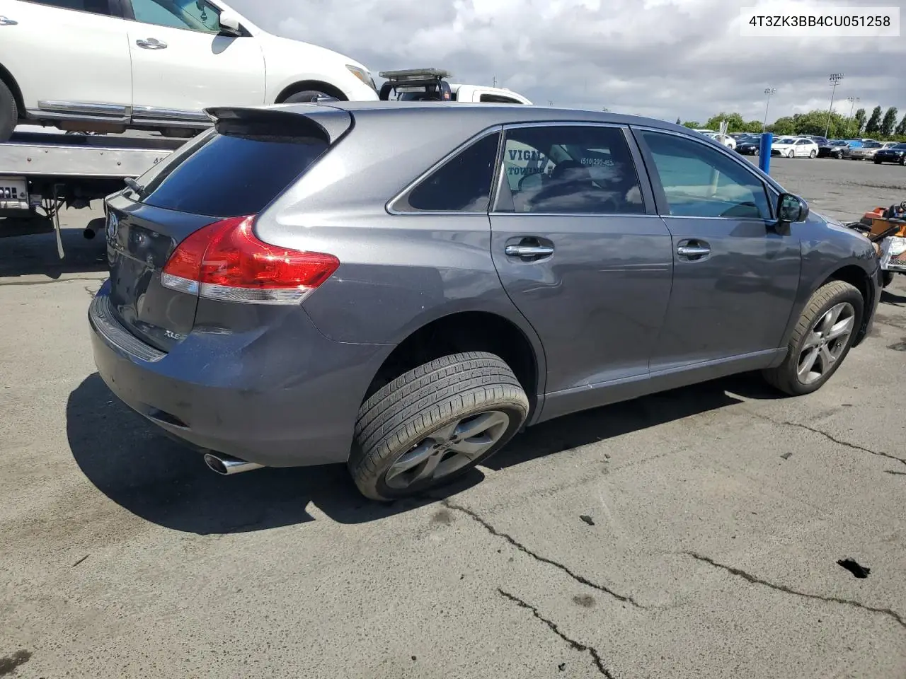 2012 Toyota Venza Le VIN: 4T3ZK3BB4CU051258 Lot: 56675905