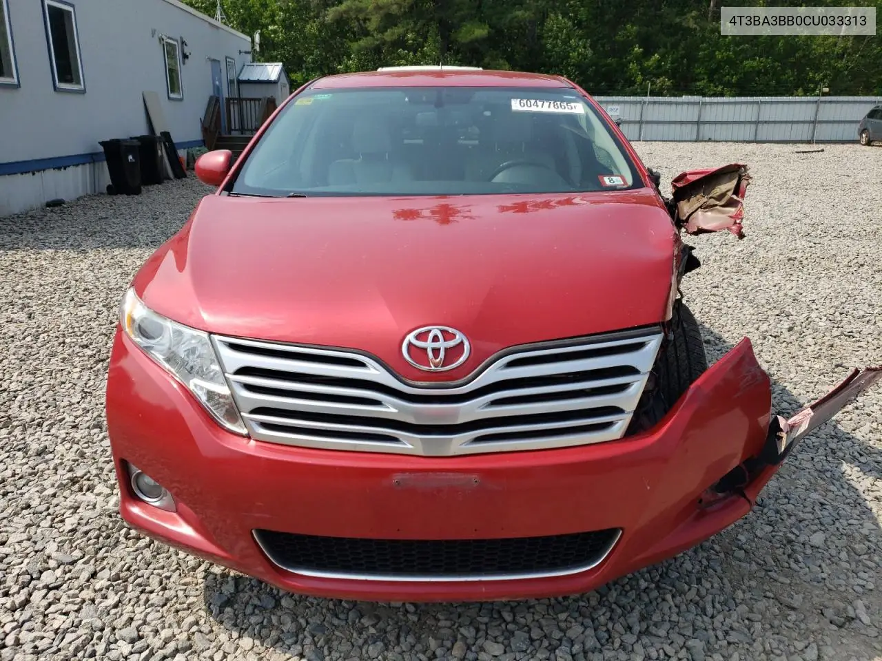 2012 Toyota Venza Le VIN: 4T3BA3BB0CU033313 Lot: 60477865