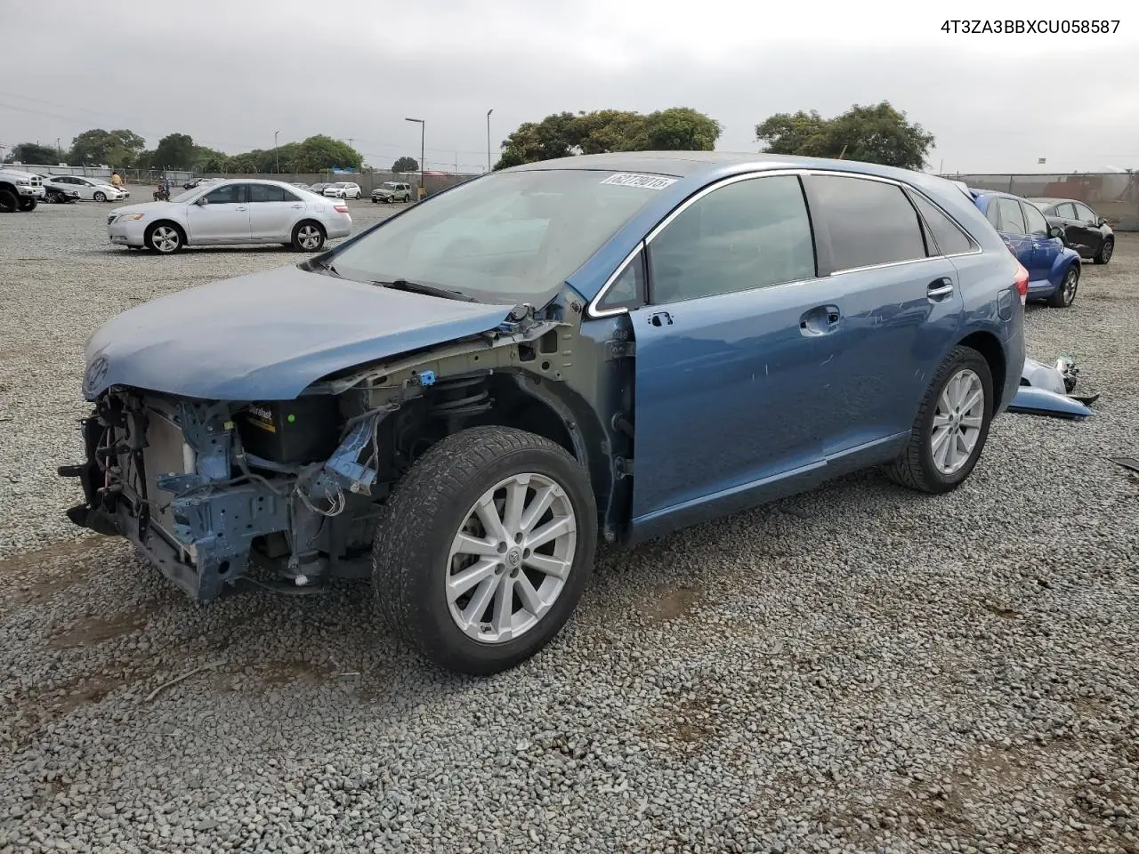2012 Toyota Venza Le VIN: 4T3ZA3BBXCU058587 Lot: 62779015
