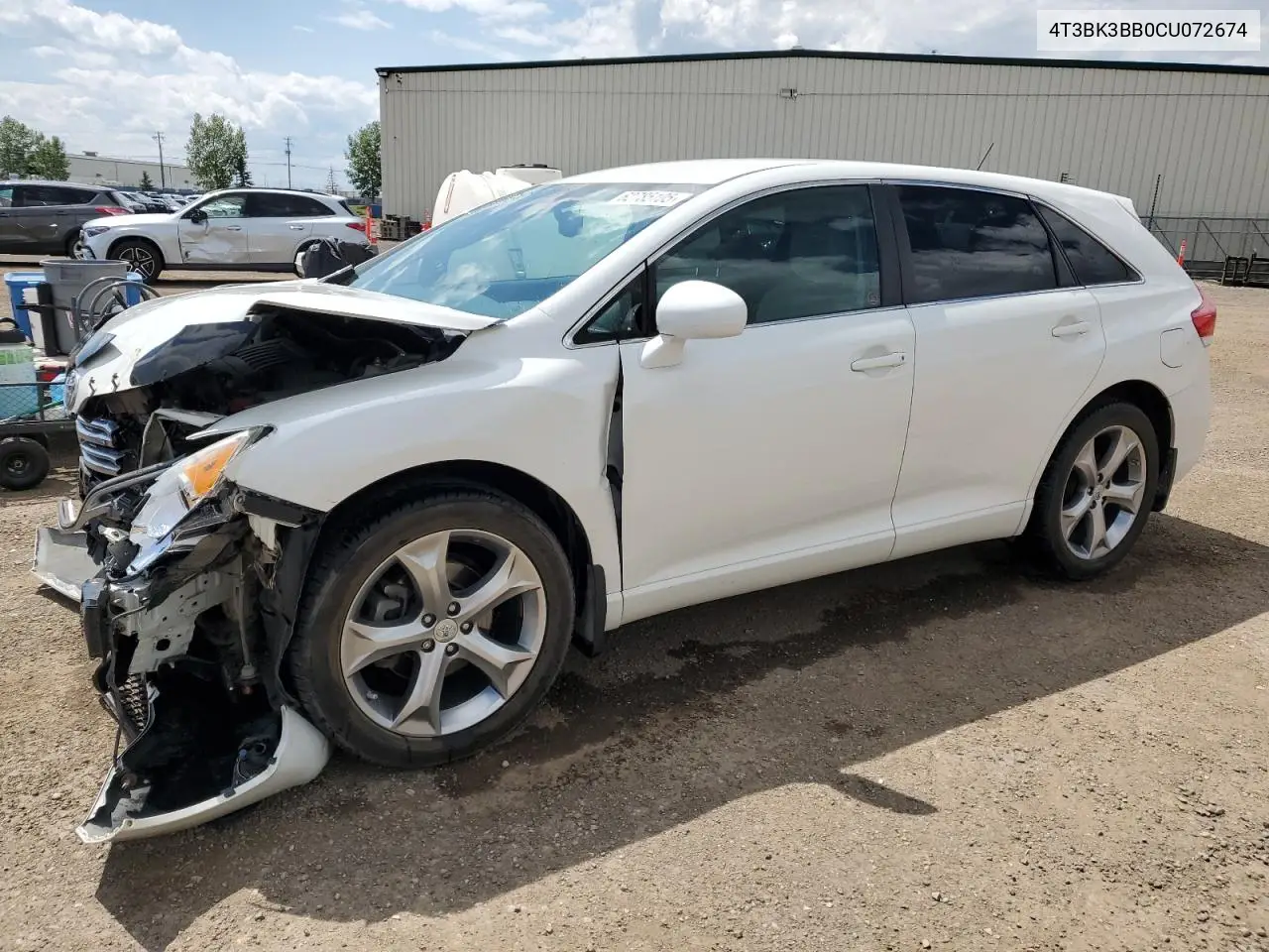 2012 Toyota Venza Le VIN: 4T3BK3BB0CU072674 Lot: 62785105