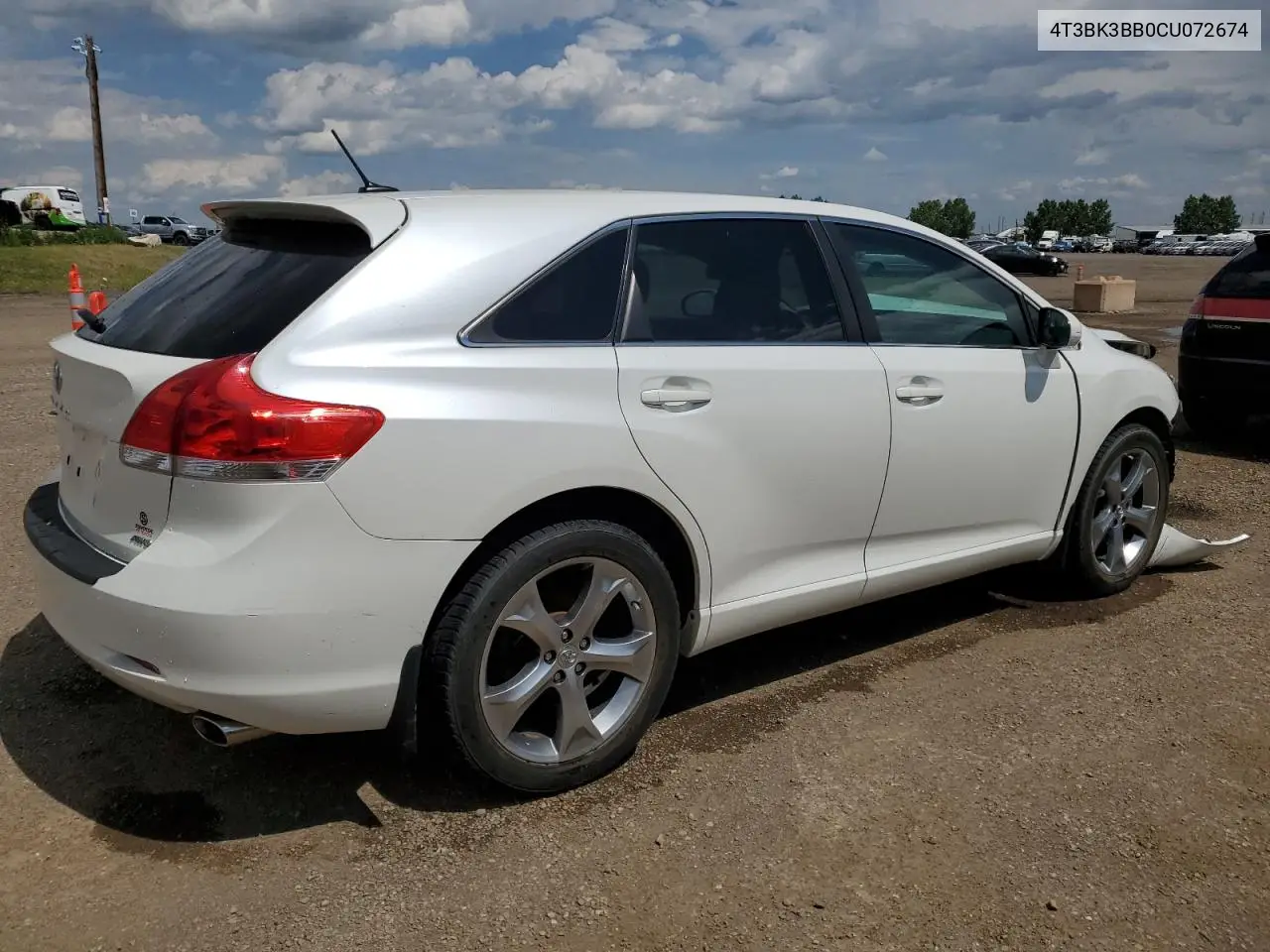 2012 Toyota Venza Le VIN: 4T3BK3BB0CU072674 Lot: 62785105
