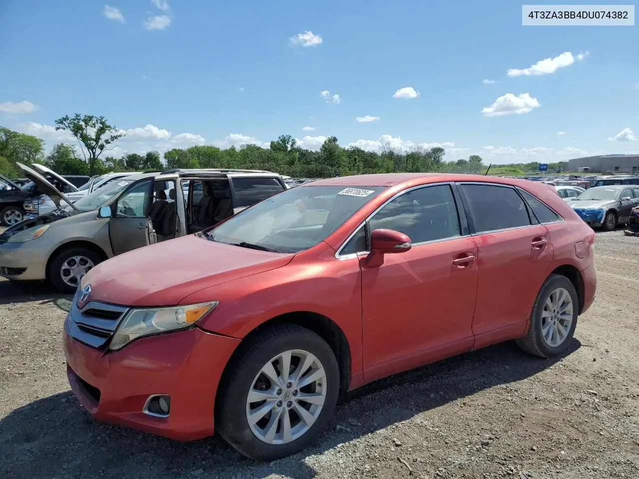 2013 Toyota Venza Le VIN: 4T3ZA3BB4DU074382 Lot: 56970625