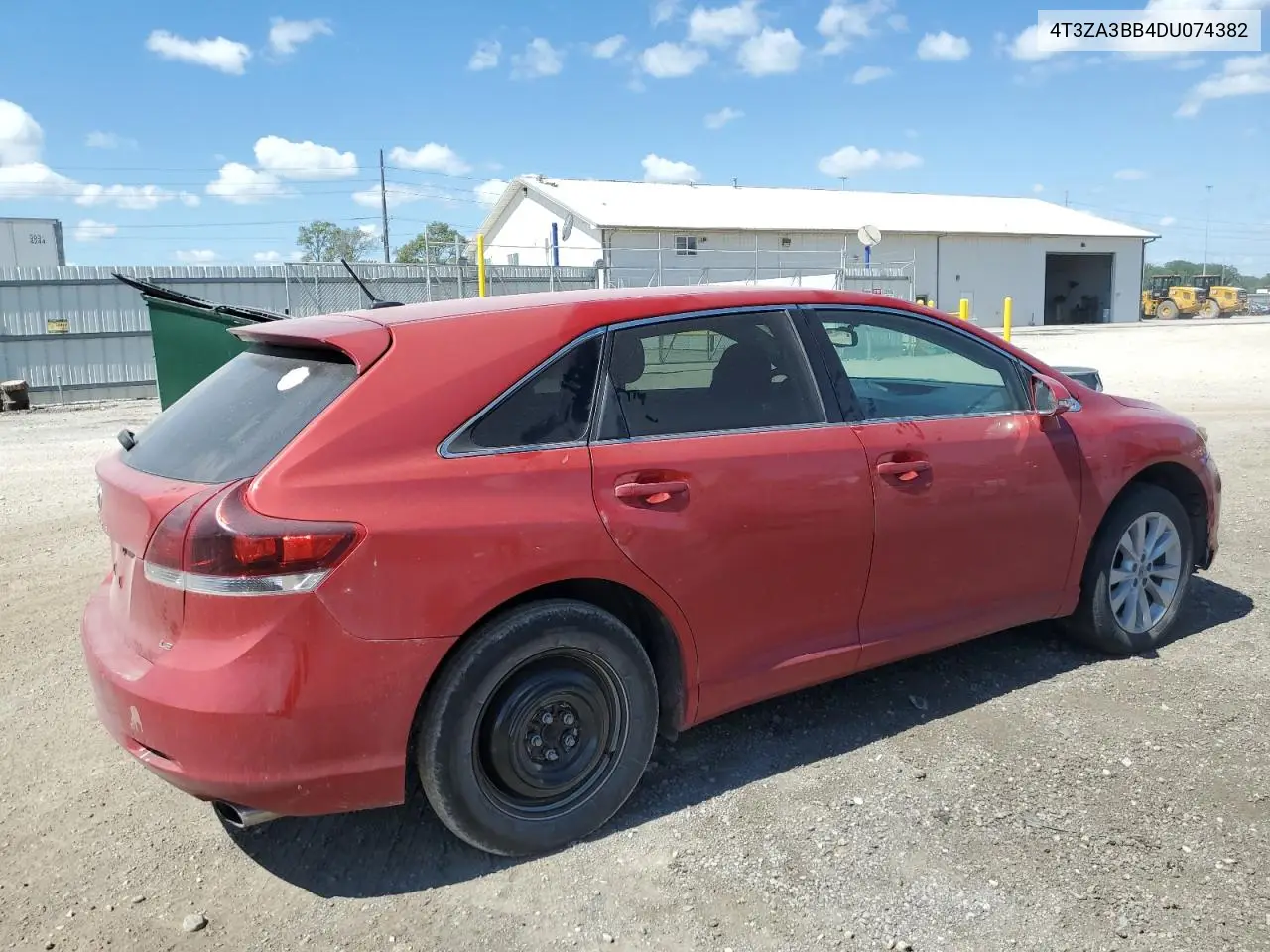 2013 Toyota Venza Le VIN: 4T3ZA3BB4DU074382 Lot: 56970625