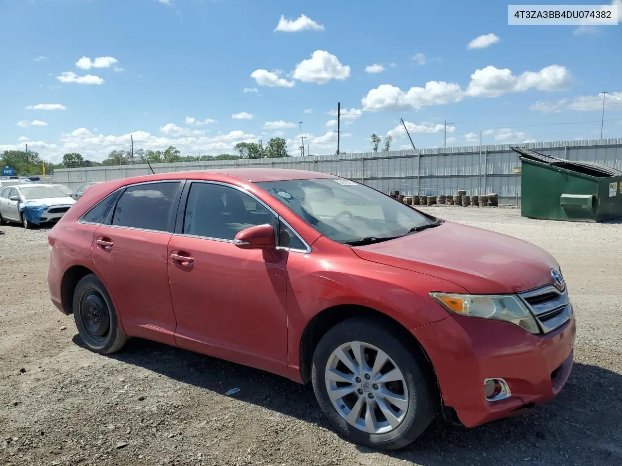 2013 Toyota Venza Le VIN: 4T3ZA3BB4DU074382 Lot: 56970625