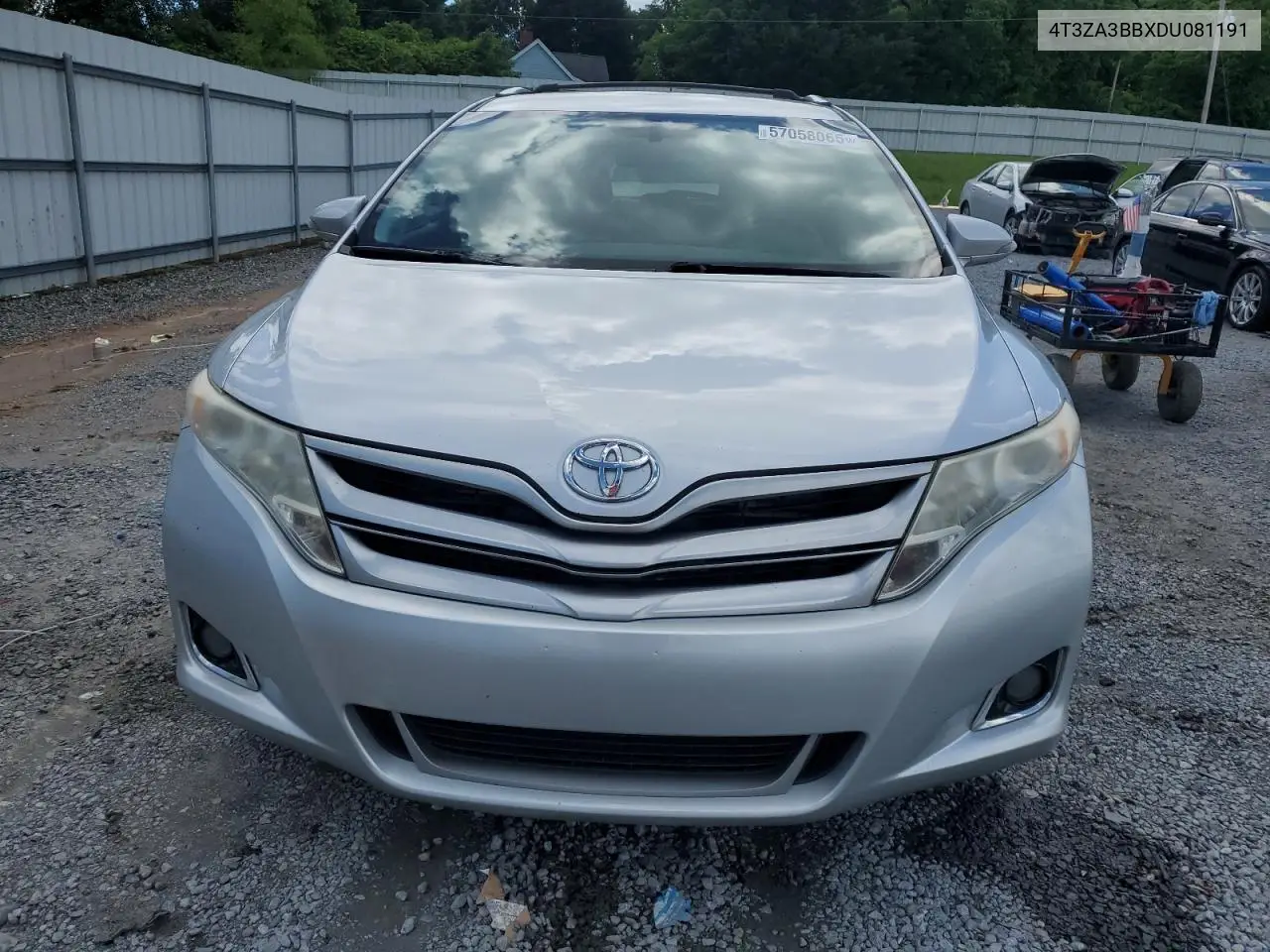 2013 Toyota Venza Le VIN: 4T3ZA3BBXDU081191 Lot: 57058065