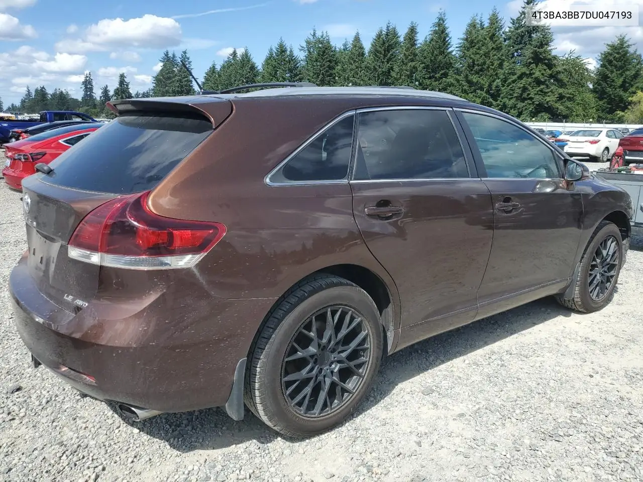 2013 Toyota Venza Le VIN: 4T3BA3BB7DU047193 Lot: 60922235