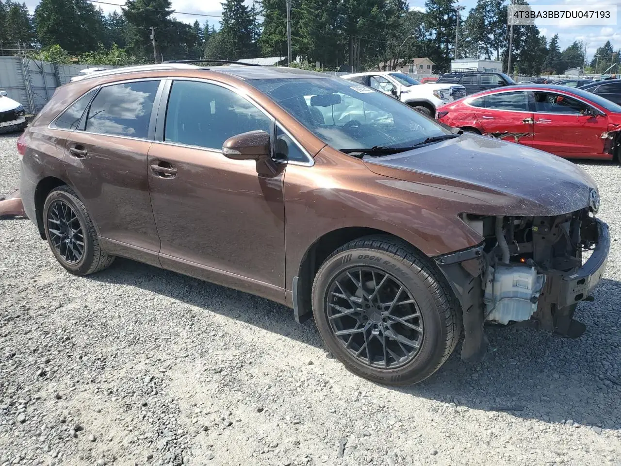 2013 Toyota Venza Le VIN: 4T3BA3BB7DU047193 Lot: 60922235