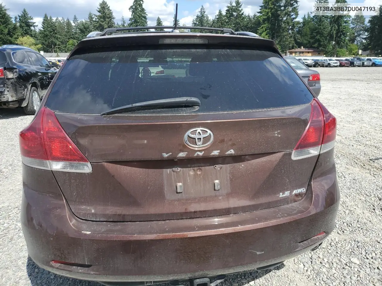 2013 Toyota Venza Le VIN: 4T3BA3BB7DU047193 Lot: 60922235
