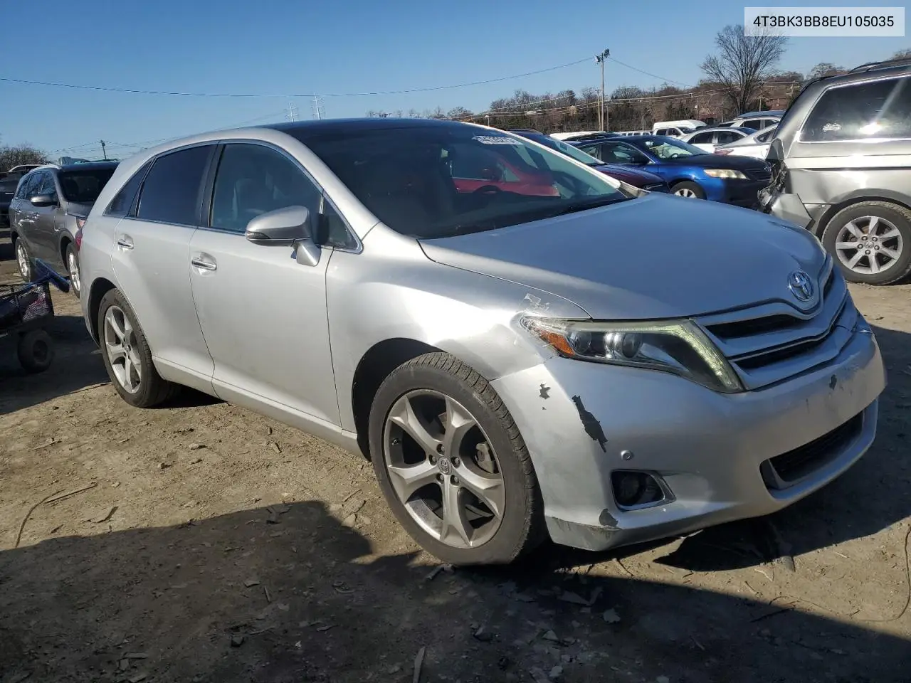 2014 Toyota Venza Le VIN: 4T3BK3BB8EU105035 Lot: 44735275