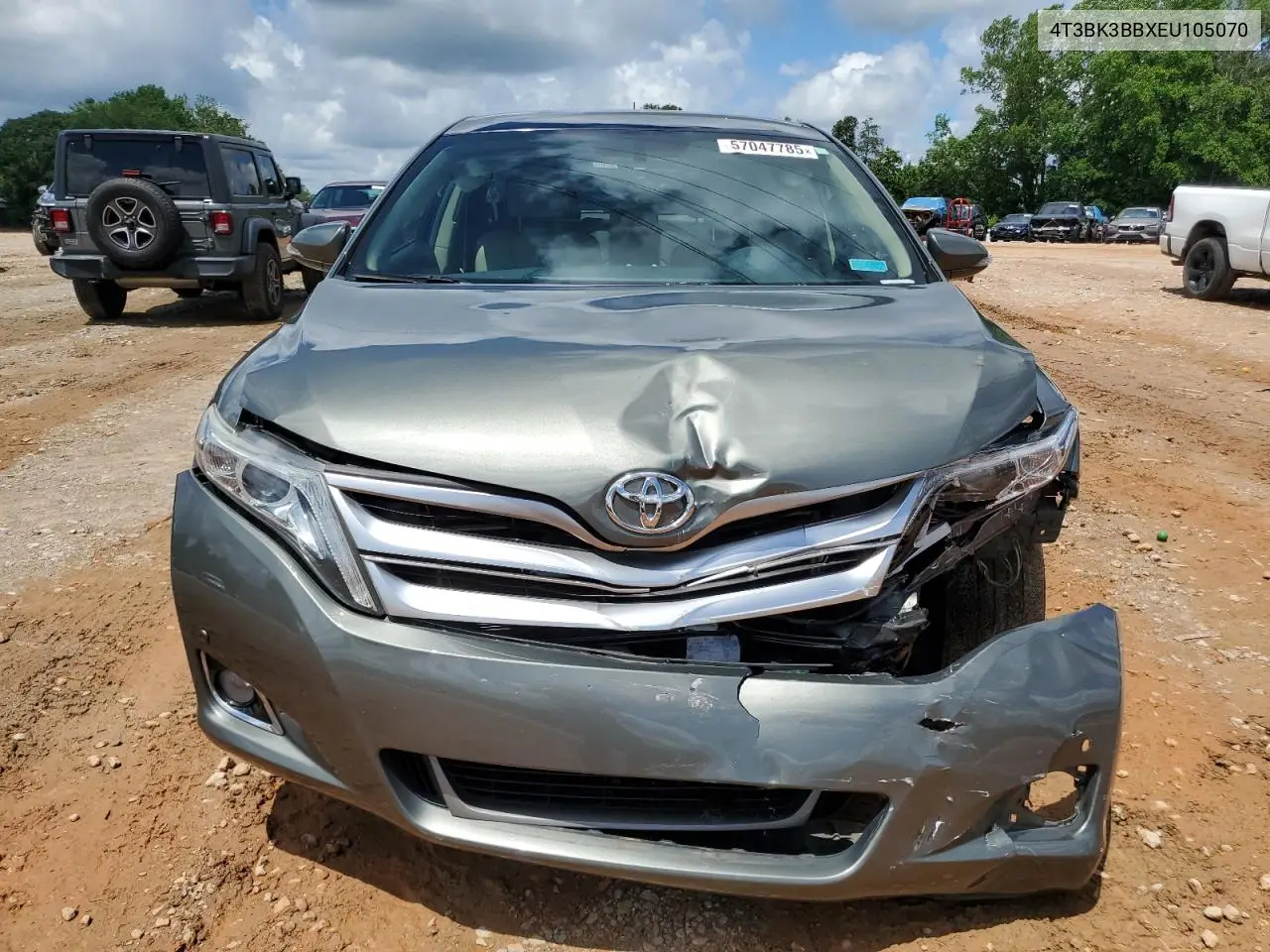 2014 Toyota Venza Le VIN: 4T3BK3BBXEU105070 Lot: 57047785