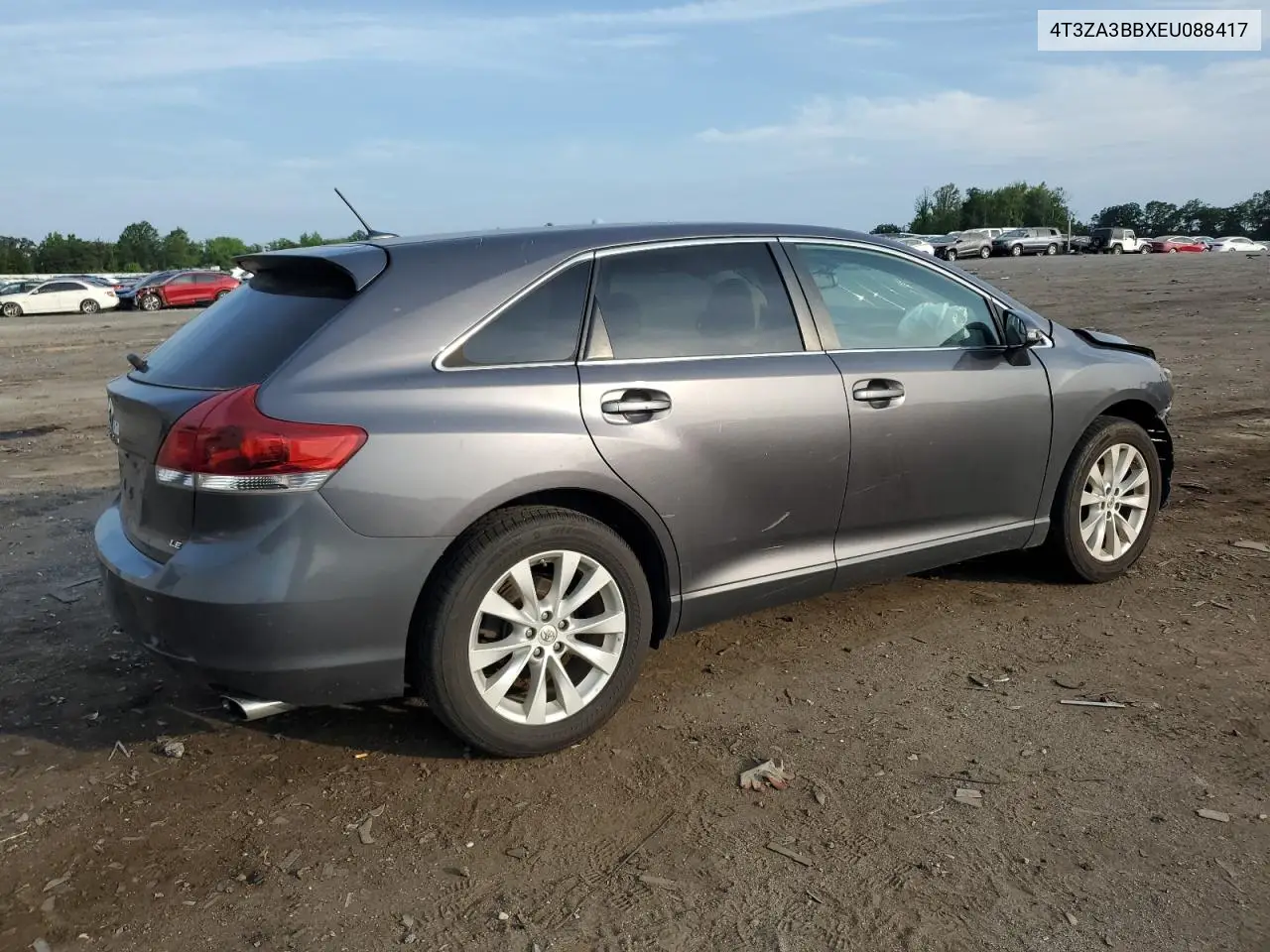 2014 Toyota Venza Le VIN: 4T3ZA3BBXEU088417 Lot: 62403195