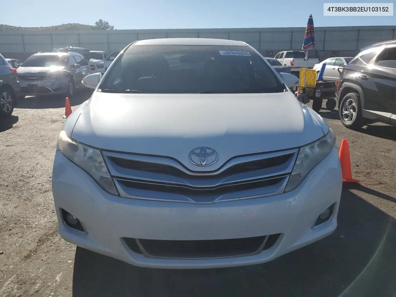 2014 Toyota Venza Le VIN: 4T3BK3BB2EU103152 Lot: 62546935