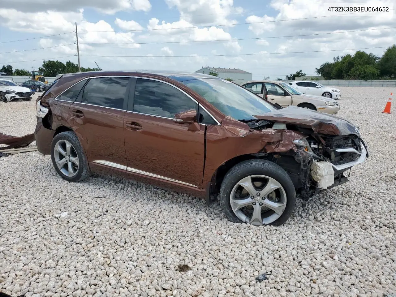 2014 Toyota Venza Le VIN: 4T3ZK3BB3EU064652 Lot: 62923155