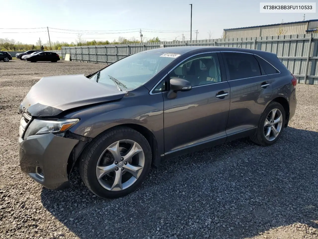 2015 Toyota Venza Le VIN: 4T3BK3BB3FU110533 Lot: 56142495