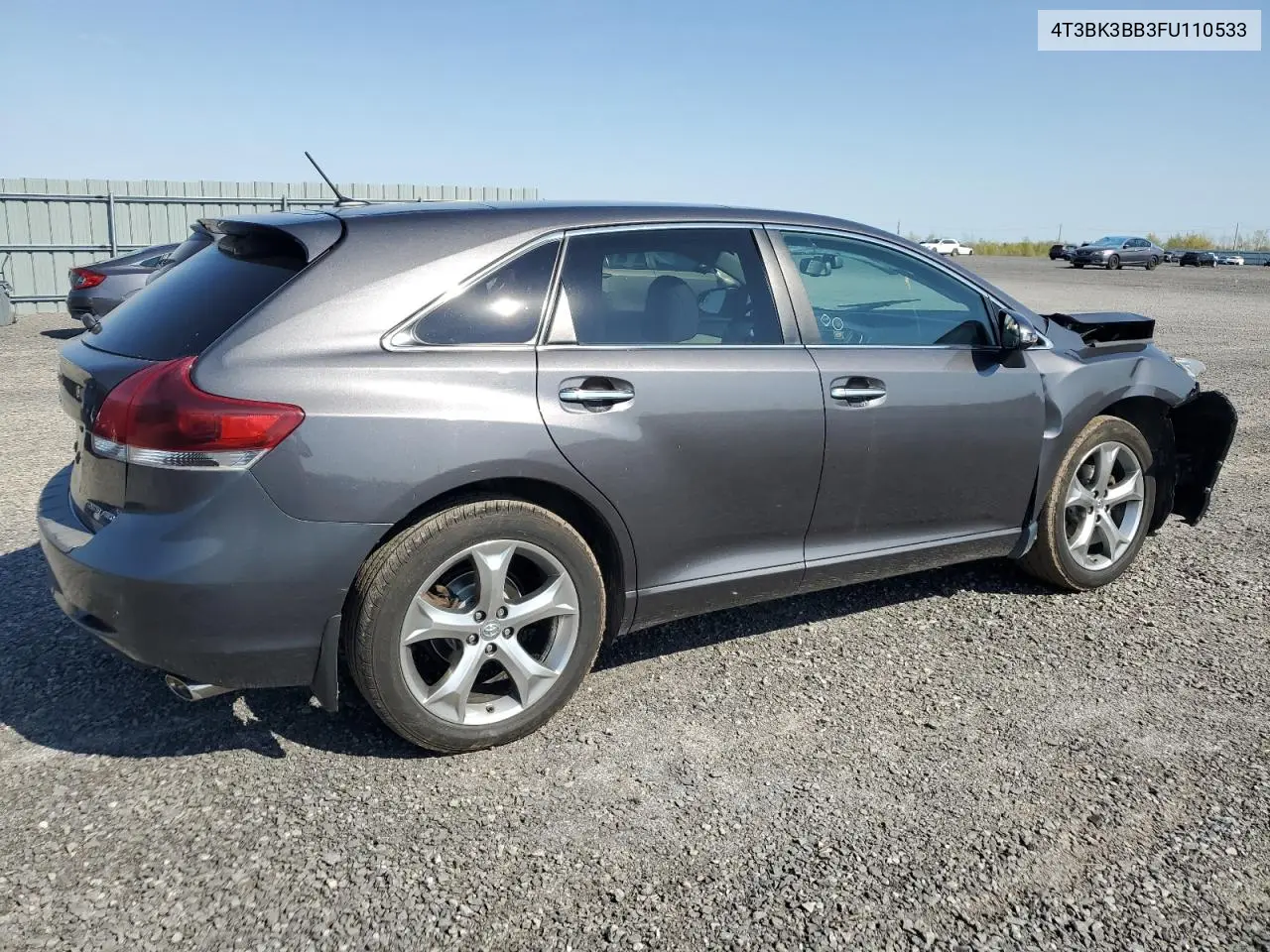 2015 Toyota Venza Le VIN: 4T3BK3BB3FU110533 Lot: 56142495