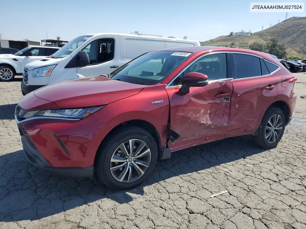 2021 Toyota Venza Le VIN: JTEAAAAH3MJ027524 Lot: 56159355