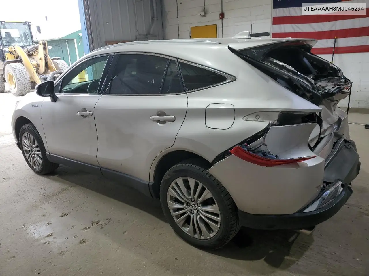 2021 Toyota Venza Le VIN: JTEAAAAH8MJ046294 Lot: 62492005