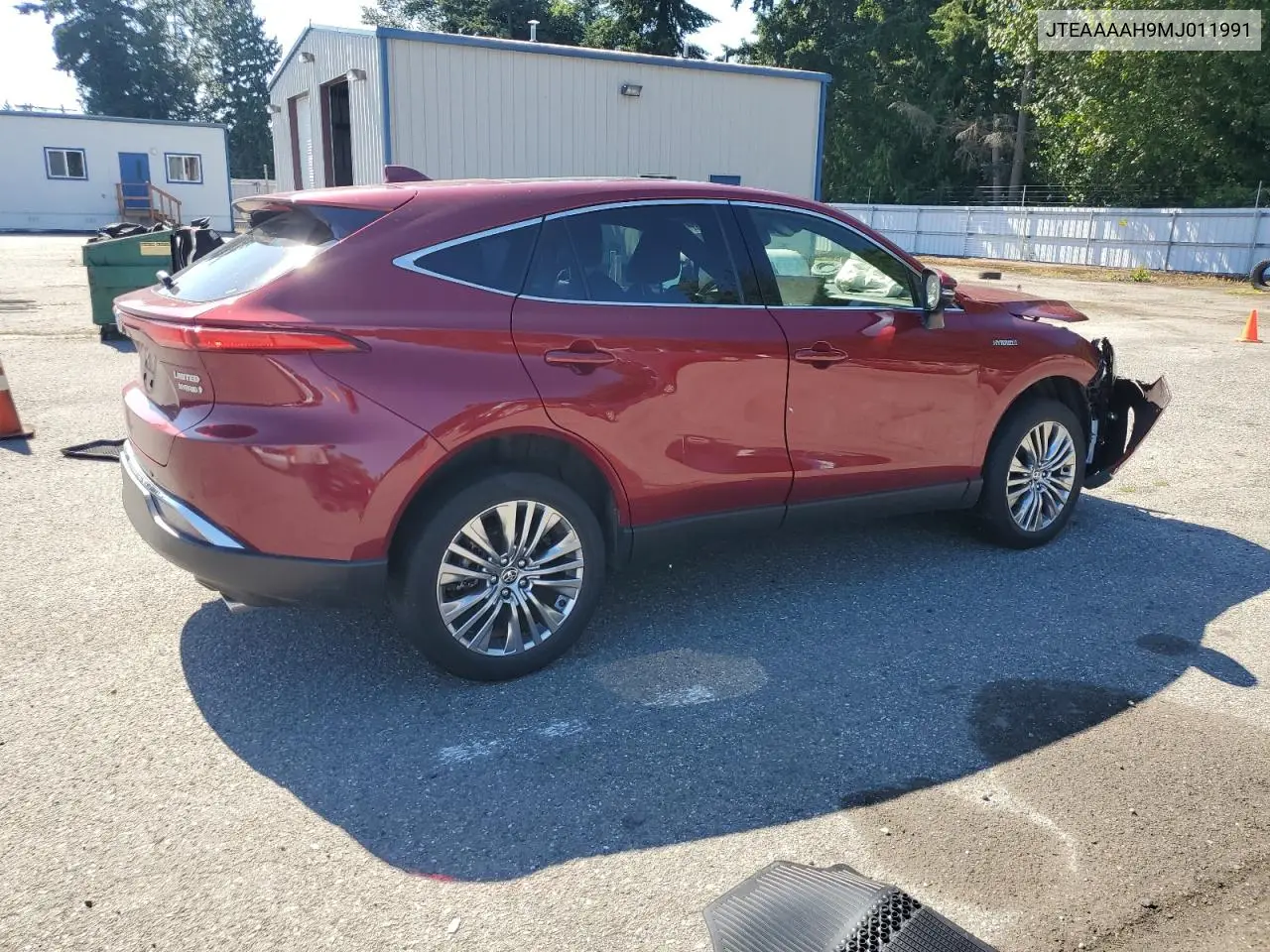 2021 Toyota Venza Le VIN: JTEAAAAH9MJ011991 Lot: 62608085