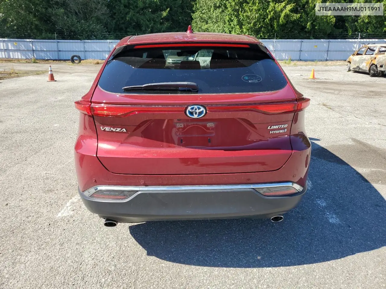 2021 Toyota Venza Le VIN: JTEAAAAH9MJ011991 Lot: 62608085
