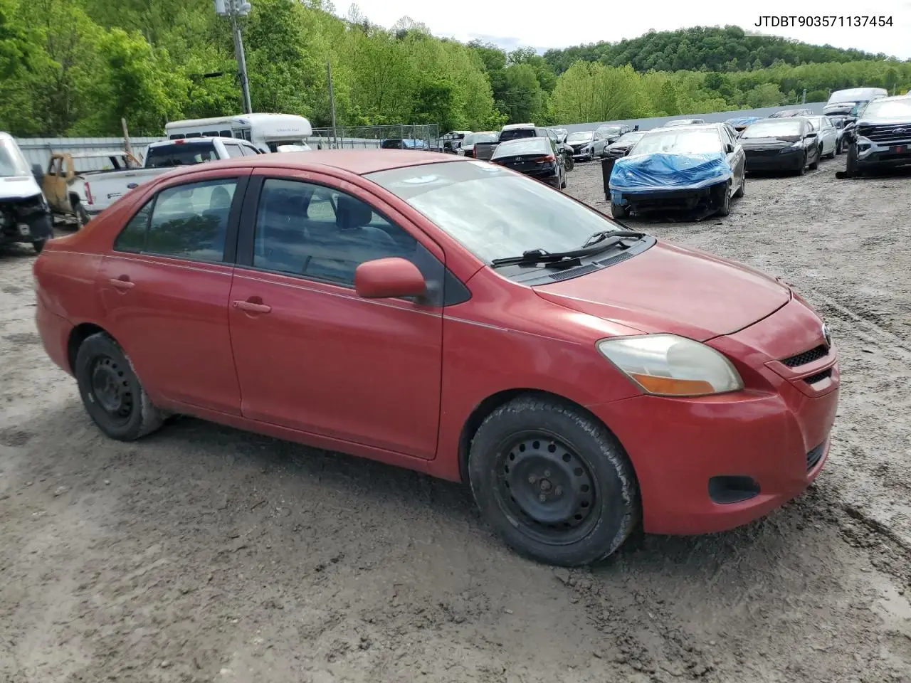 2007 Toyota Yaris VIN: JTDBT903571137454 Lot: 56045965