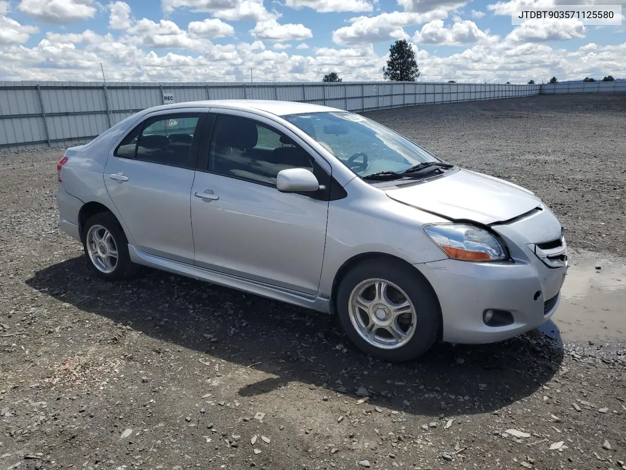 2007 Toyota Yaris VIN: JTDBT903571125580 Lot: 56263915
