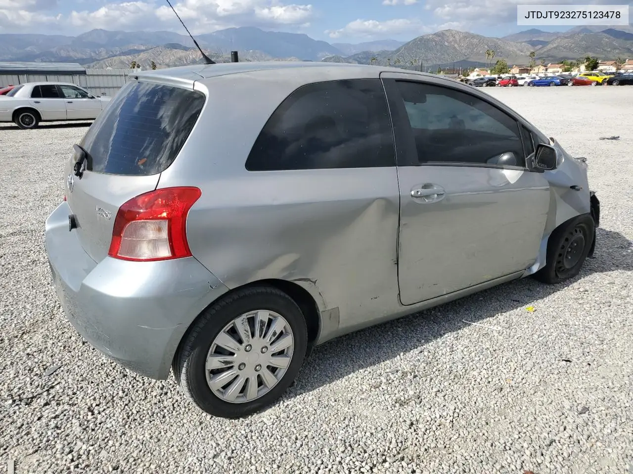 2007 Toyota Yaris VIN: JTDJT923275123478 Lot: 56590725