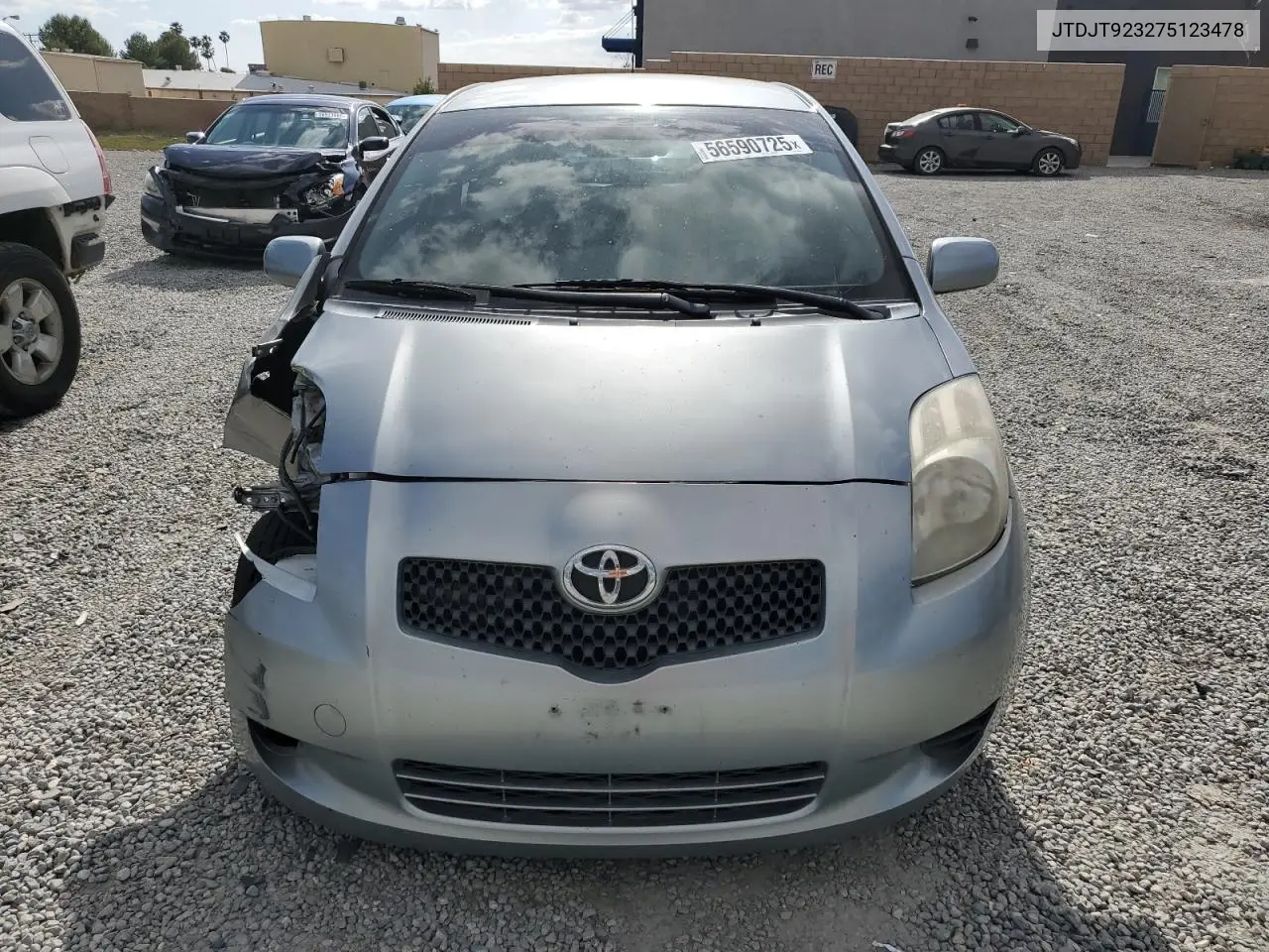 2007 Toyota Yaris VIN: JTDJT923275123478 Lot: 56590725