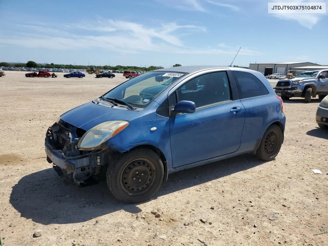 2007 Toyota Yaris VIN: JTDJT903X75104874 Lot: 56680255