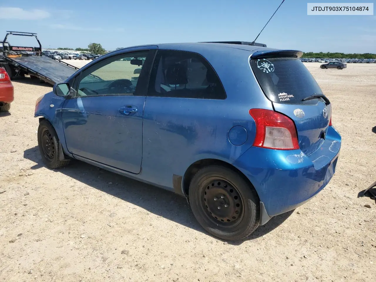 2007 Toyota Yaris VIN: JTDJT903X75104874 Lot: 56680255