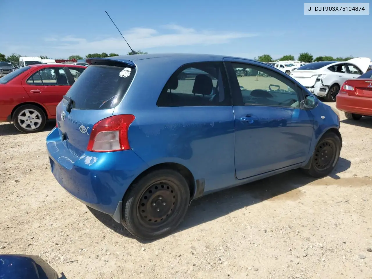 2007 Toyota Yaris VIN: JTDJT903X75104874 Lot: 56680255
