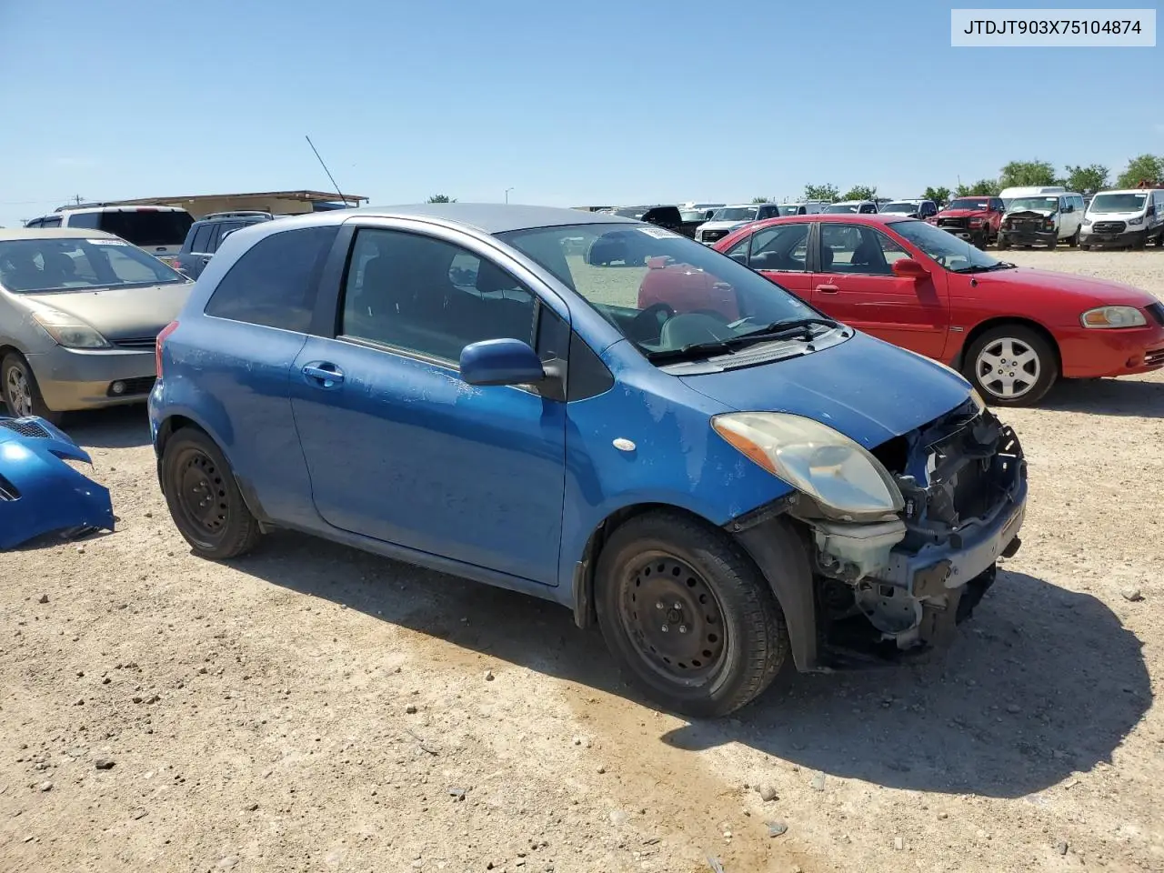 2007 Toyota Yaris VIN: JTDJT903X75104874 Lot: 56680255