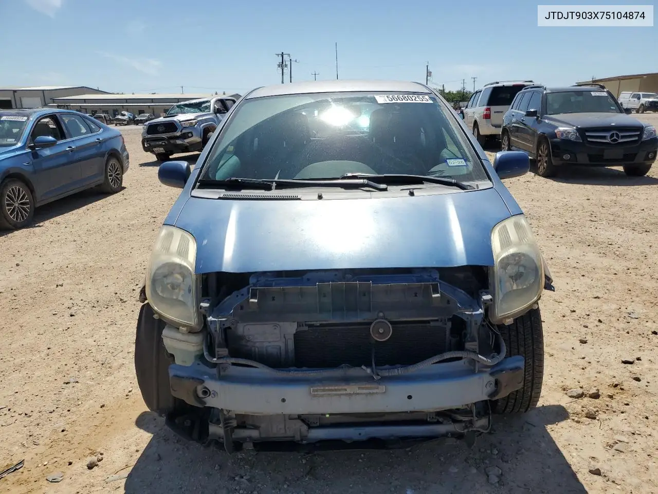 2007 Toyota Yaris VIN: JTDJT903X75104874 Lot: 56680255
