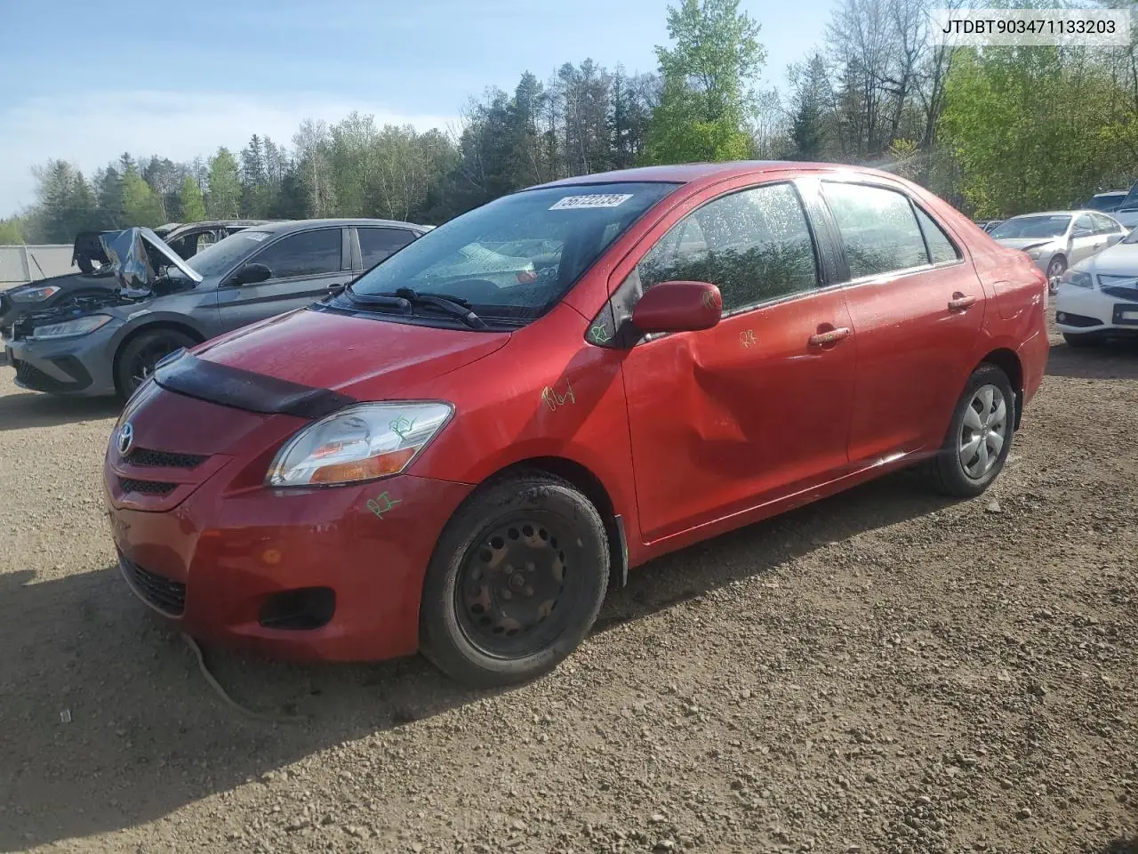 2007 Toyota Yaris VIN: JTDBT903471133203 Lot: 56722735