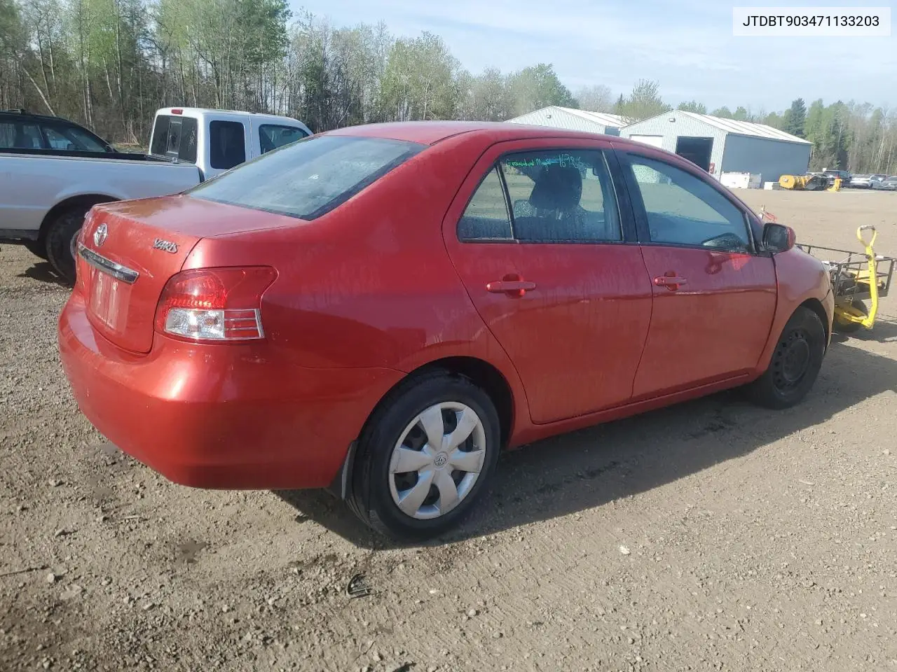 2007 Toyota Yaris VIN: JTDBT903471133203 Lot: 56722735